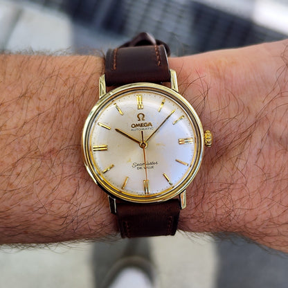 Omega Seamaster De Ville Automatic Gold White Dial 1964 Serviced 10/2026 – Bild 2