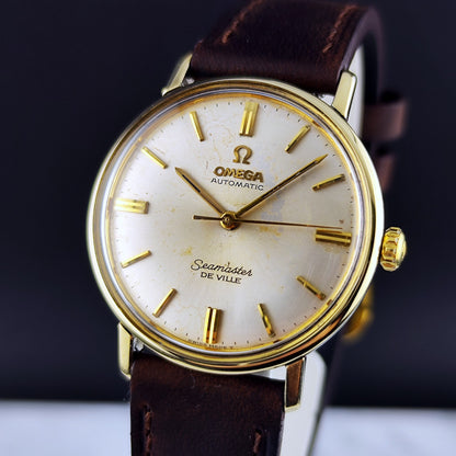 Omega Seamaster De Ville Automatic Gold White Dial 1964 Serviced 10/2026 – Bild 4