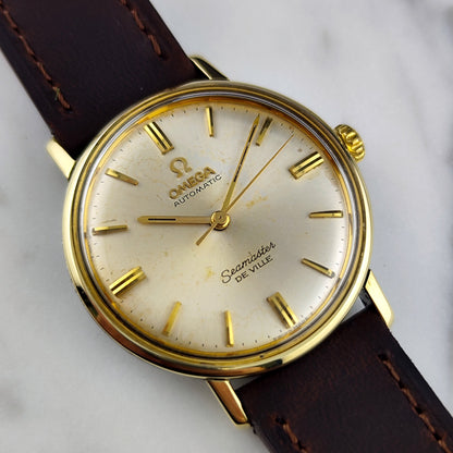 Omega Seamaster De Ville Automatic Gold White Dial 1964 Serviced 10/2026 – Bild 7