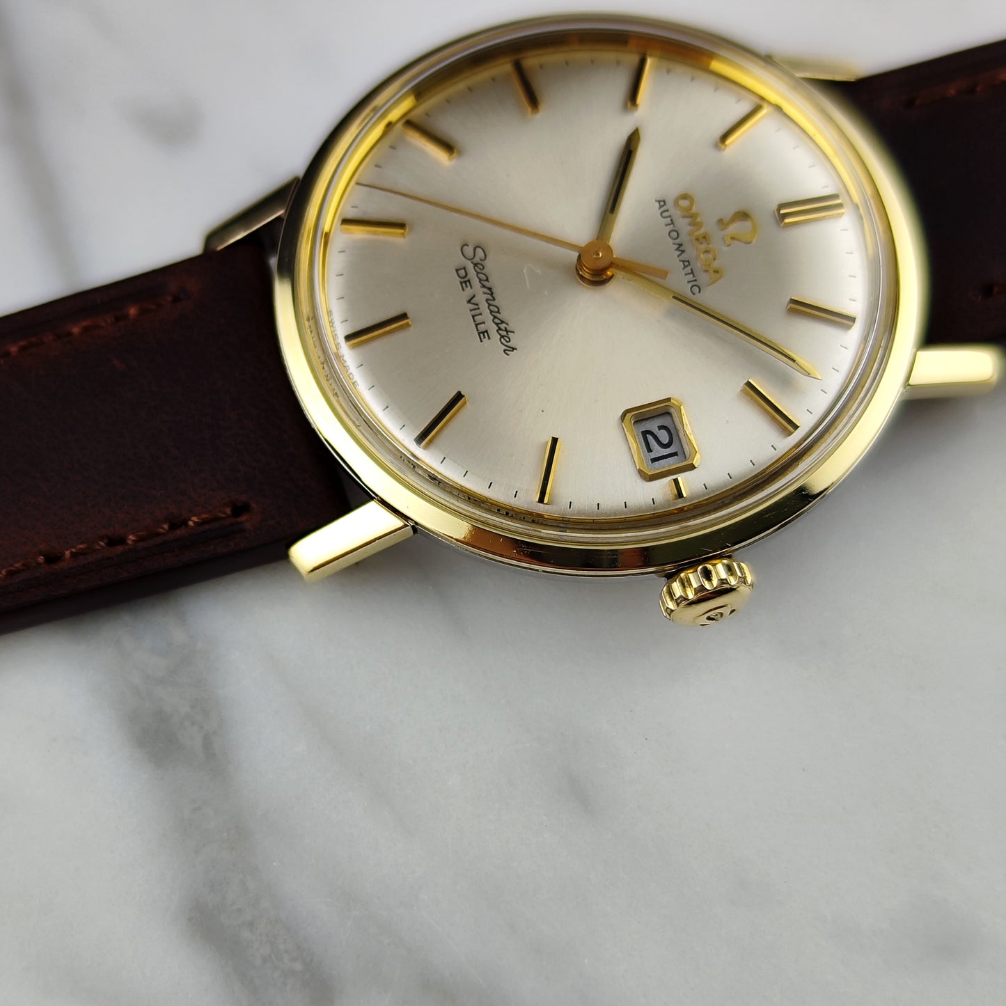 OMEGA Seamaster De Ville Gold White Dial 1967 Serviced 08/2026 [REF. 166.020]