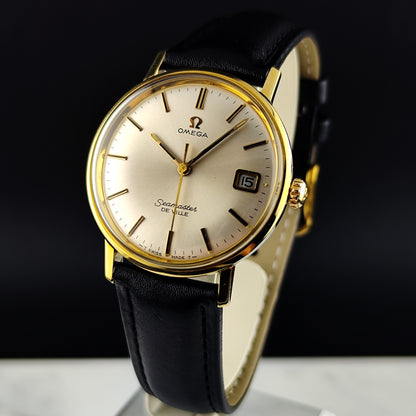 OMEGA Seamaster De Ville Gold White Dial Mint+ with Box 1968 [REF. 136.020]