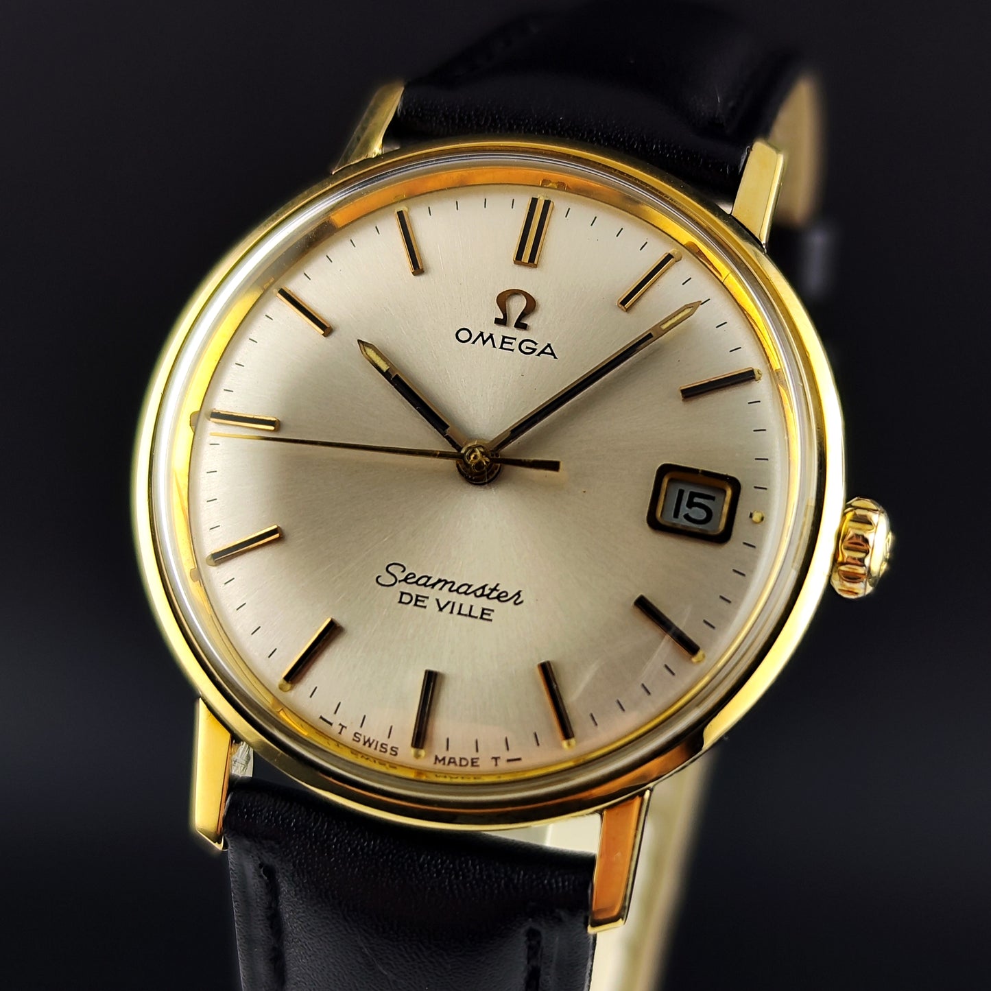 OMEGA Seamaster De Ville Gold White Dial Mint+ with Box 1968 [REF. 136.020]