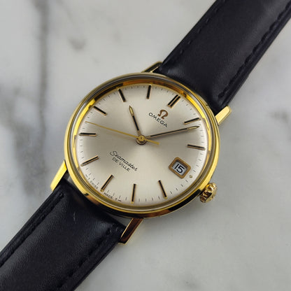 OMEGA Seamaster De Ville Gold White Dial Mint+ with Box 1968 [REF. 136.020]