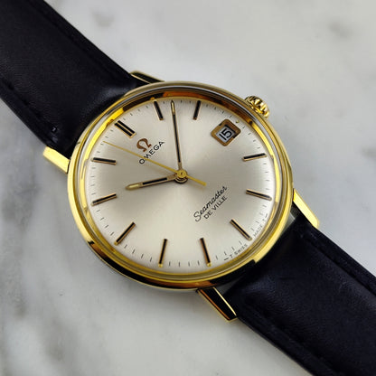 OMEGA Seamaster De Ville Gold White Dial Mint+ with Box 1968 [REF. 136.020]