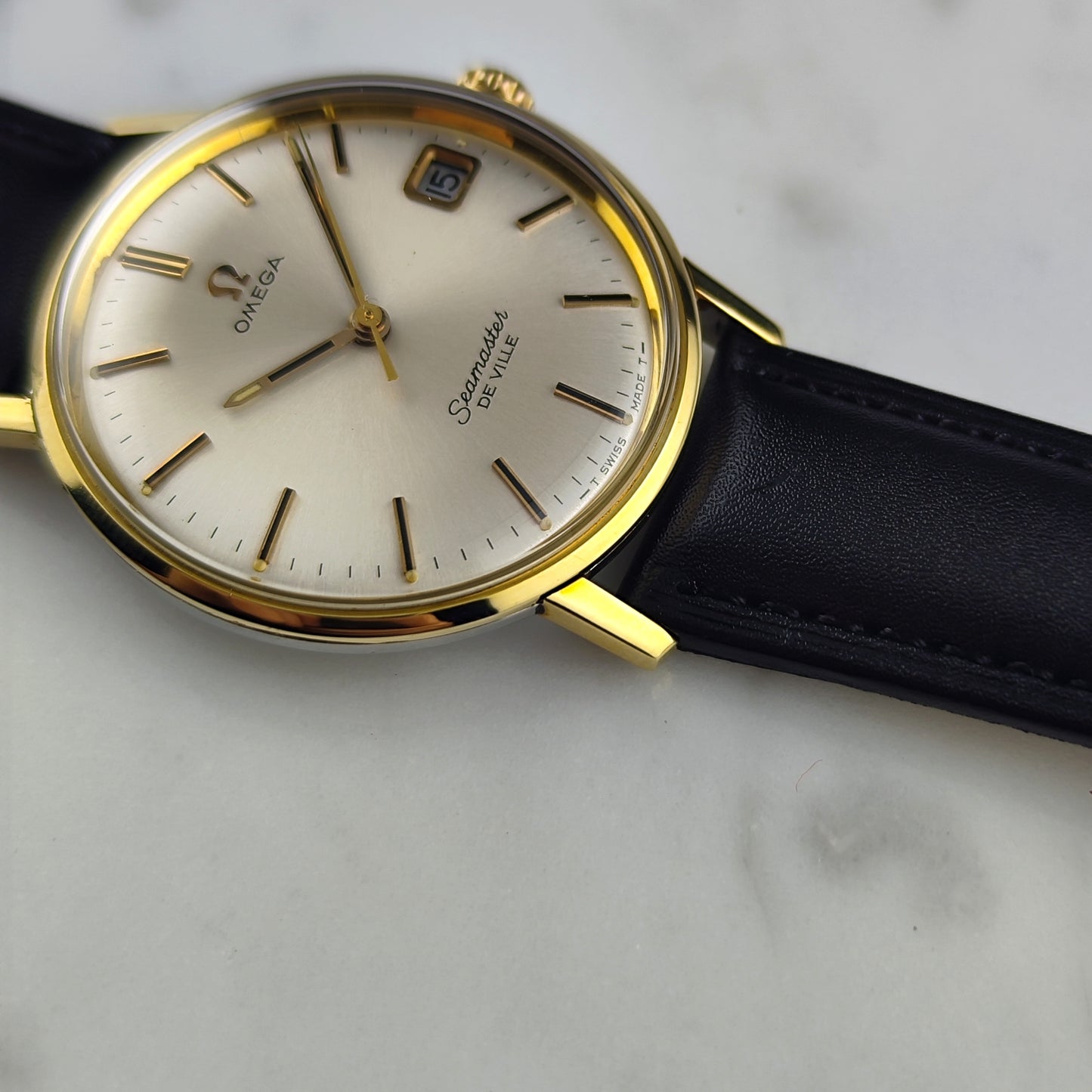 OMEGA Seamaster De Ville Gold White Dial Mint+ with Box 1968 [REF. 136.020]