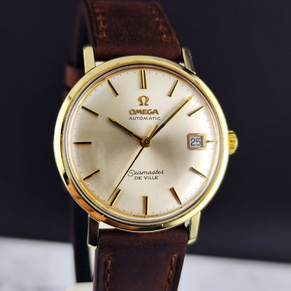 OMEGA Seamaster De Ville Gold White Dial Date 1967 [REF. 166.020]