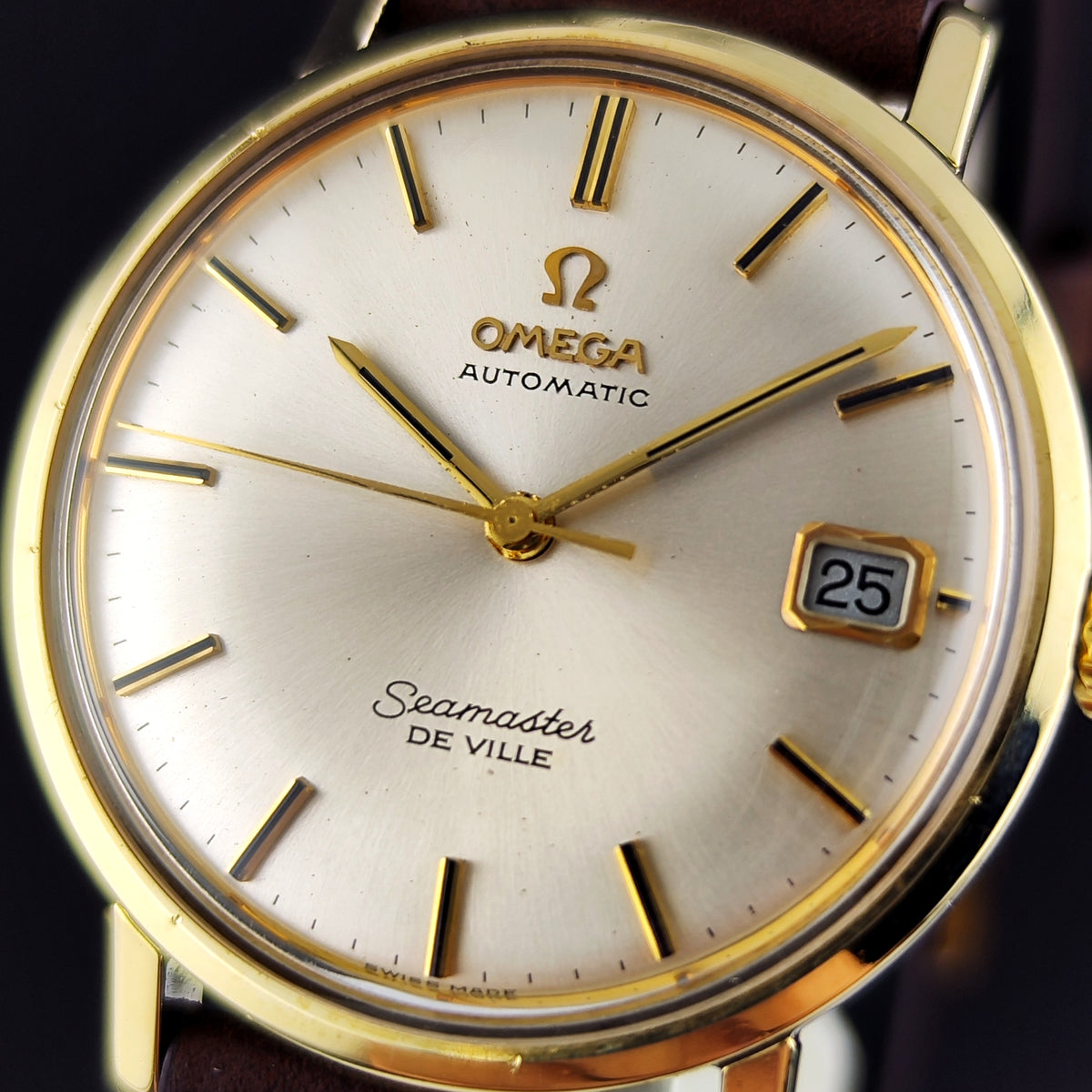 OMEGA Seamaster De Ville Gold White Dial Date 1967 [REF. 166.020]