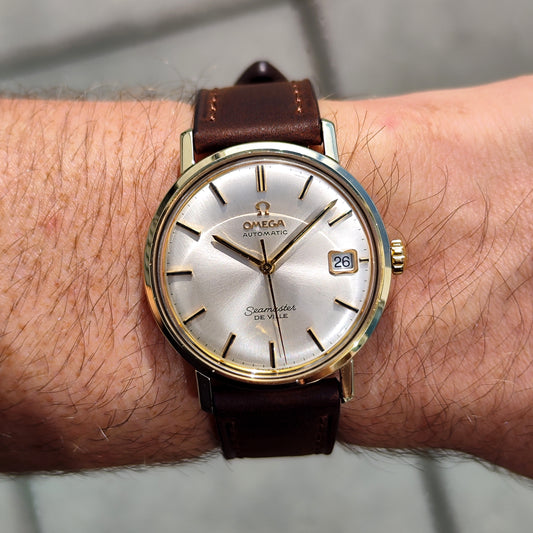 OMEGA Seamaster De Ville Gold White Dial Date 1967 [REF. 166.020]
