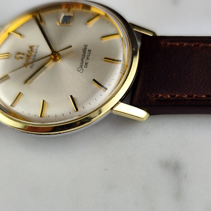 OMEGA Seamaster De Ville Gold White Dial Date 1967 [REF. 166.020]