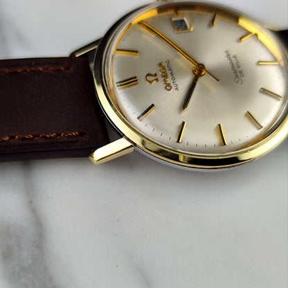 OMEGA Seamaster De Ville Gold White Dial Date 1967 [REF. 166.020]