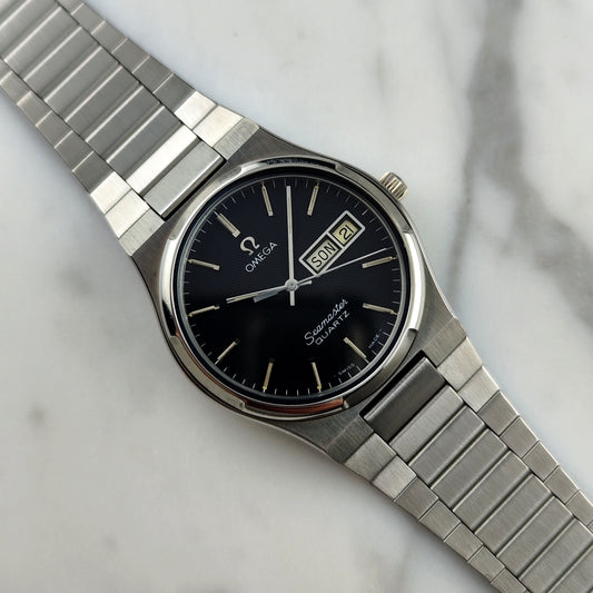 OMEGA Seamaster German Day-Date Rare Black Dial Mint+ [REF. 196.0131]