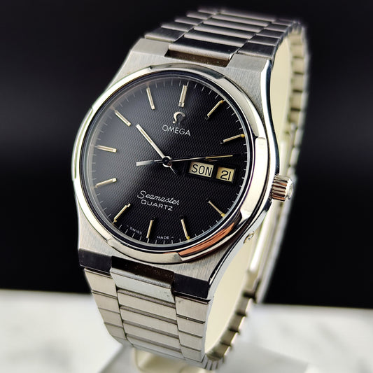 OMEGA Seamaster German Day-Date Rare Black Dial Mint+ [REF. 196.0131]