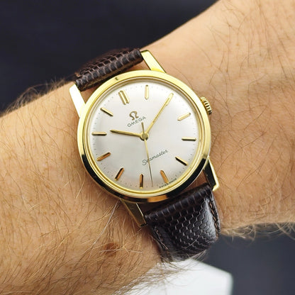 OMEGA Seamaster Gold White Dial Mint 1964 [REF. 135.005]