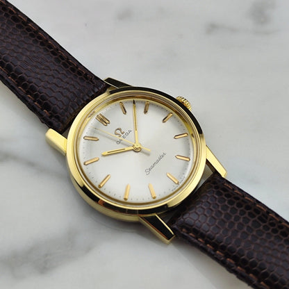 OMEGA Seamaster Gold White Dial Mint 1964 [REF. 135.005]
