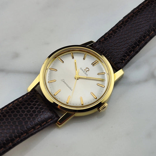 OMEGA Seamaster Gold White Dial Mint 1964 [REF. 135.005]