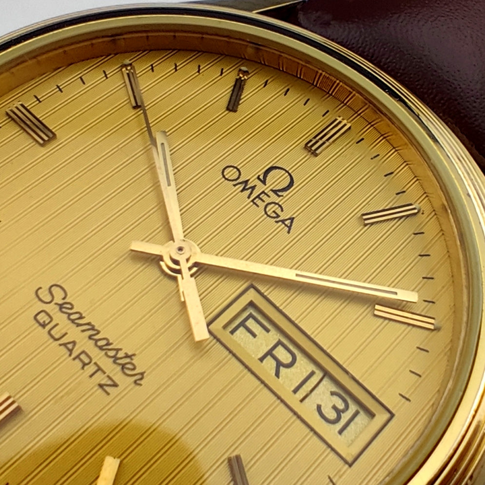 OMEGA Seamaster Gold Rare Tapestry Dial Day-Date [REF. 196.0245]