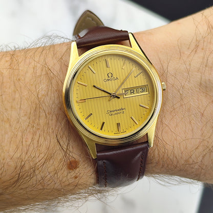 OMEGA Seamaster Gold Rare Tapestry Dial Day-Date [REF. 196.0245]