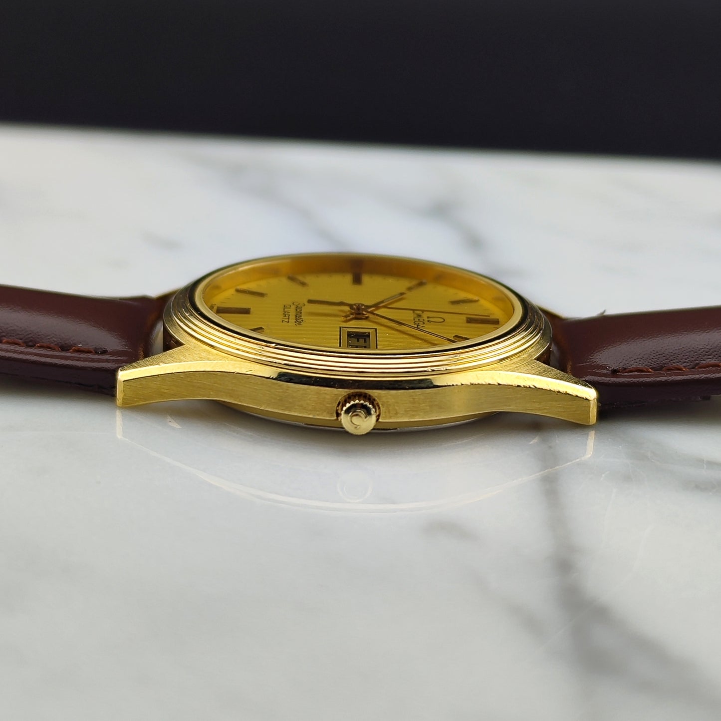 OMEGA Seamaster Gold Rare Tapestry Dial Day-Date [REF. 196.0245]