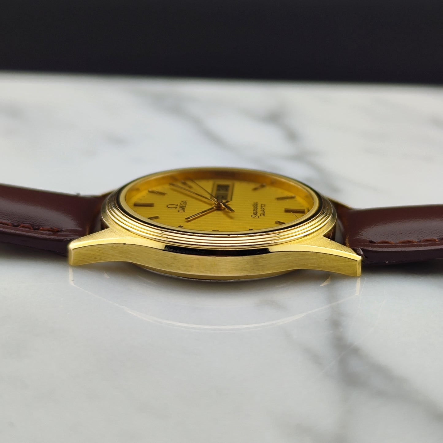 OMEGA Seamaster Gold Rare Tapestry Dial Day-Date [REF. 196.0245]