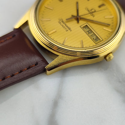 OMEGA Seamaster Gold Rare Tapestry Dial Day-Date [REF. 196.0245]