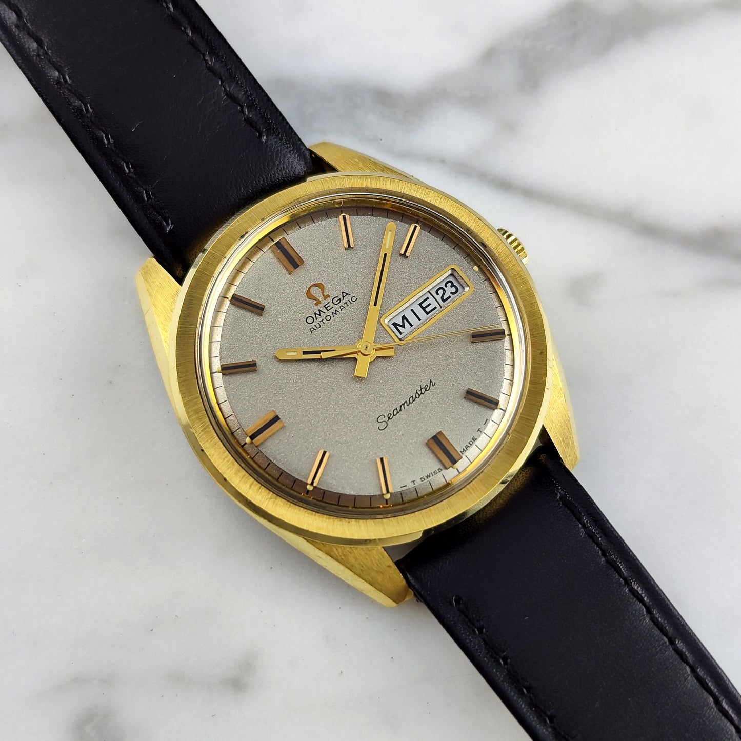 OMEGA Seamaster Gold Automatic Day-Date Sparkling Dial 1969 [REF. 166.032]
