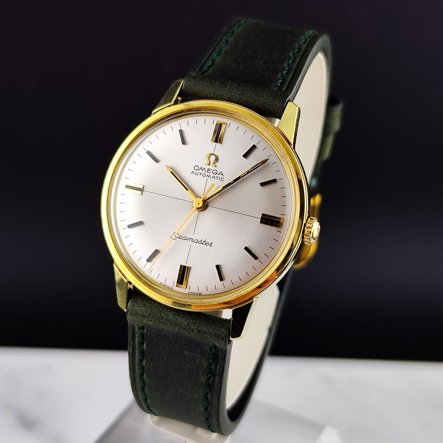 Omega Seamaster Gold Automatic White Crosshair 1966 [REF. 165.002]