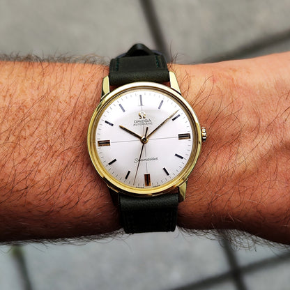 Omega Seamaster Gold Automatic White Crosshair 1966 [REF. 165.002]