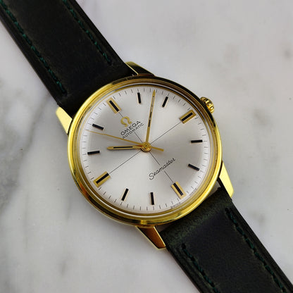 Omega Seamaster Gold Automatic White Crosshair 1966 [REF. 165.002]