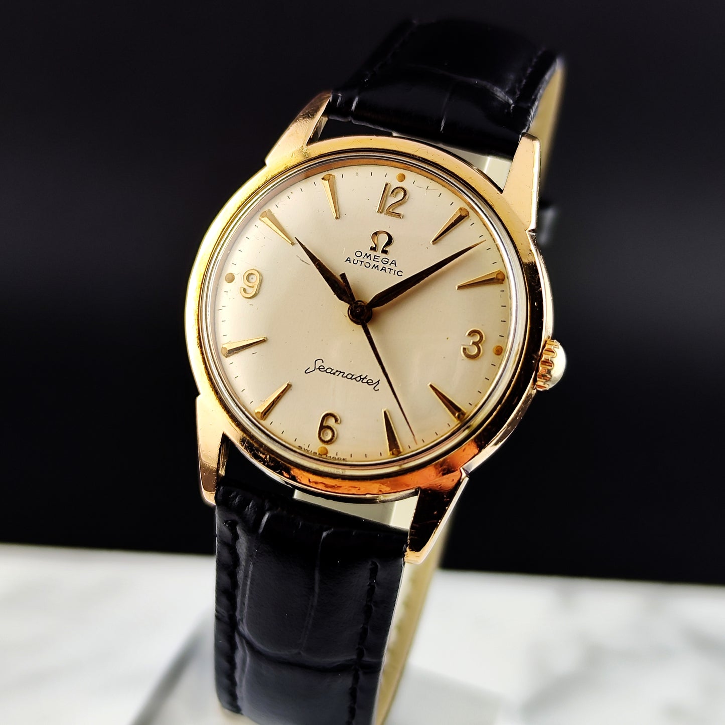 OMEGA Seamaster Gold Automatic White Dial 1960 [REF. 14704]