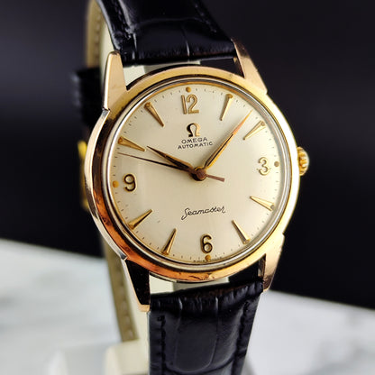 OMEGA Seamaster Gold Automatic White Dial 1960 [REF. 14704]