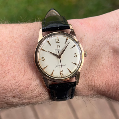 OMEGA Seamaster Gold Automatic White Dial 1960 [REF. 14704]