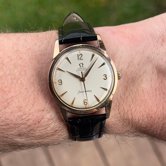 OMEGA Seamaster Gold Automatic White Dial 1960 [REF. 14704]