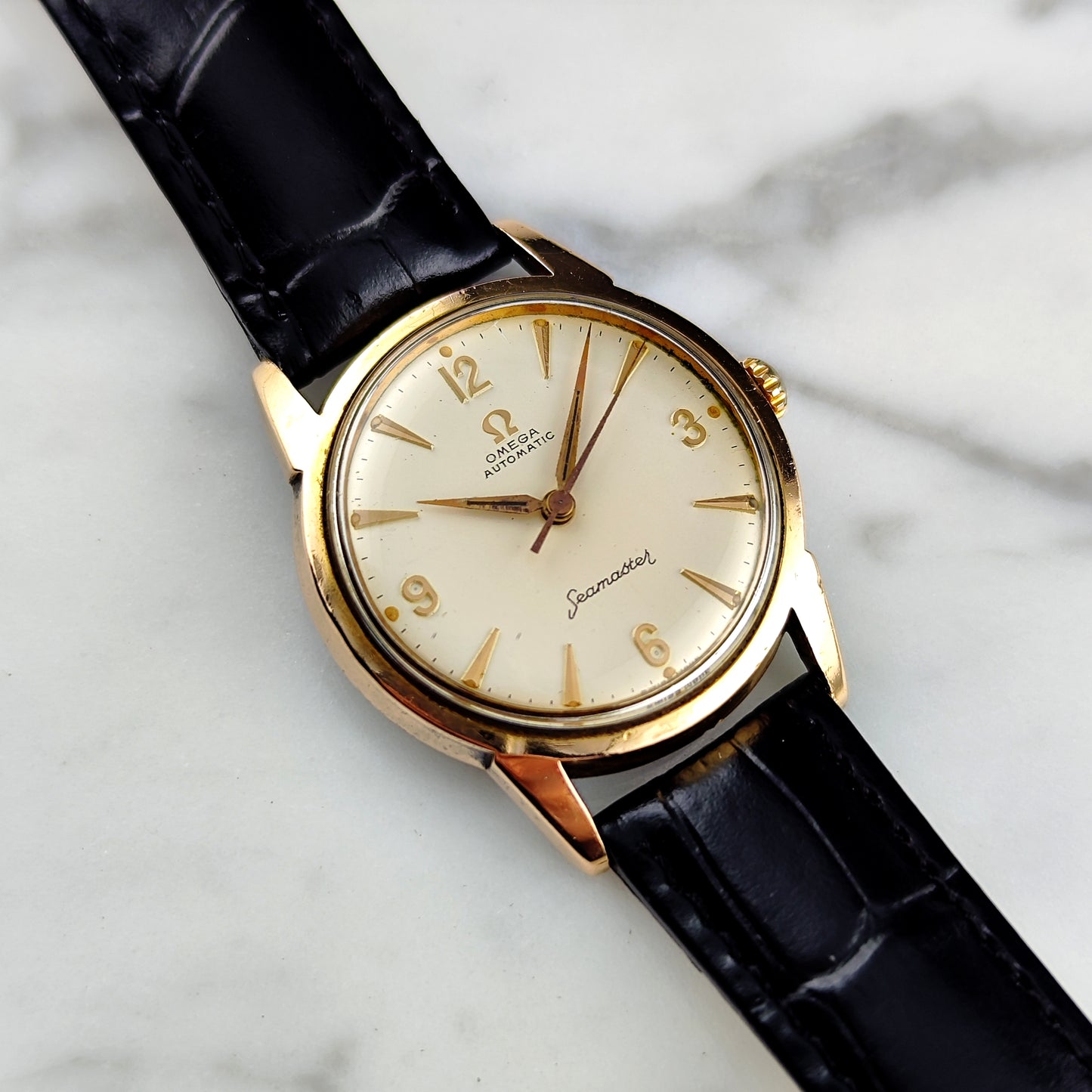 OMEGA Seamaster Gold Automatic White Dial 1960 [REF. 14704]