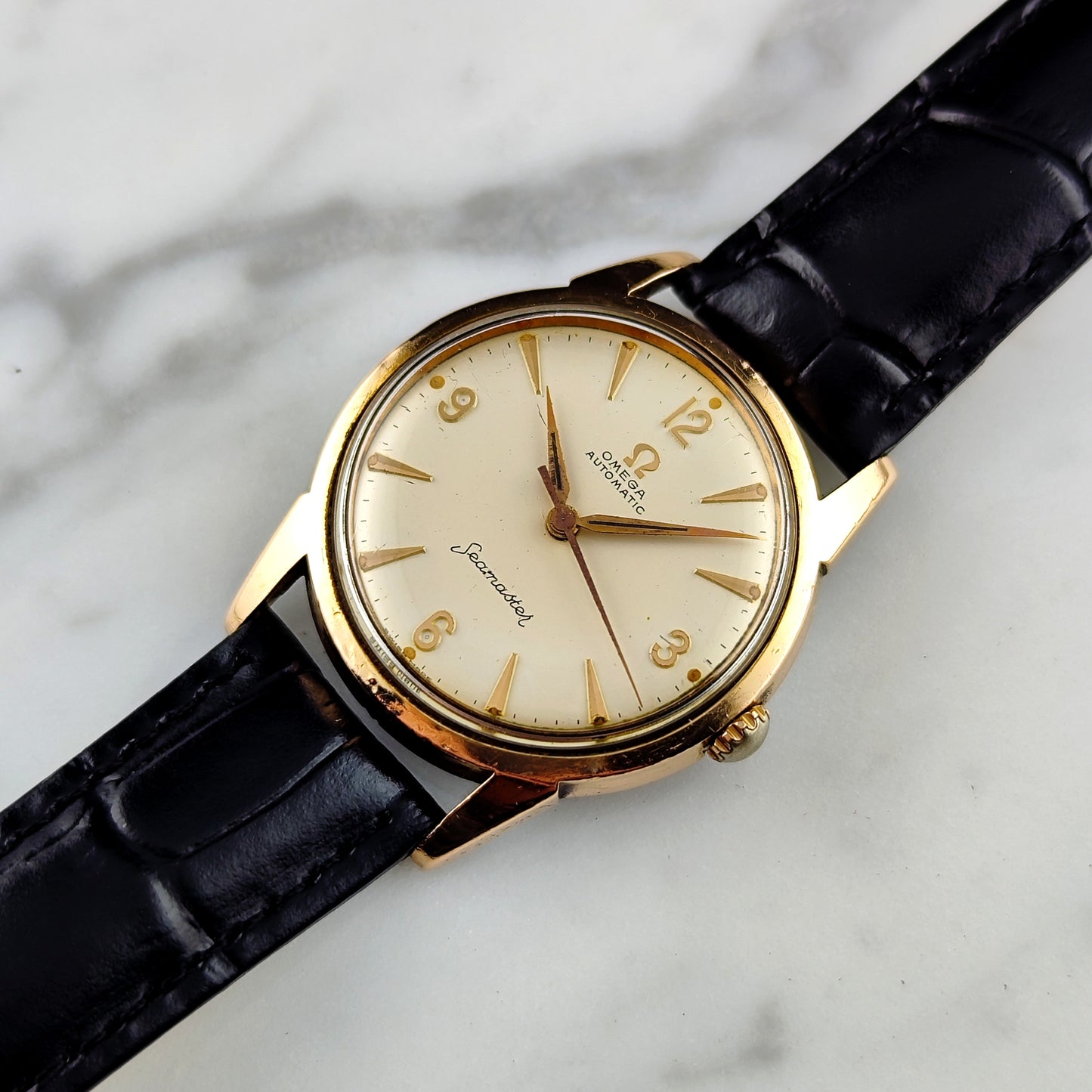 OMEGA Seamaster Gold Automatic White Dial 1960 [REF. 14704]