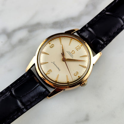 OMEGA Seamaster Gold Automatic White Dial 1960 [REF. 14704]