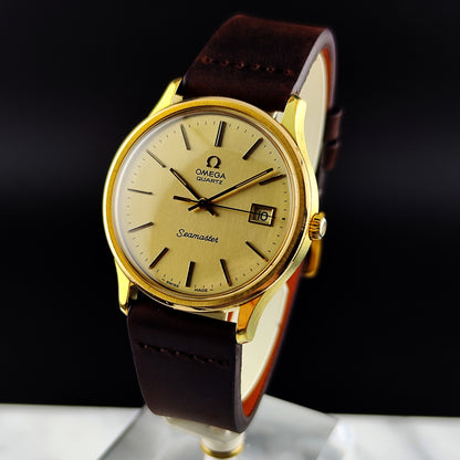 OMEGA Seamaster Gold Date Quartz Mint+ 1976 [REF. 196.0106]