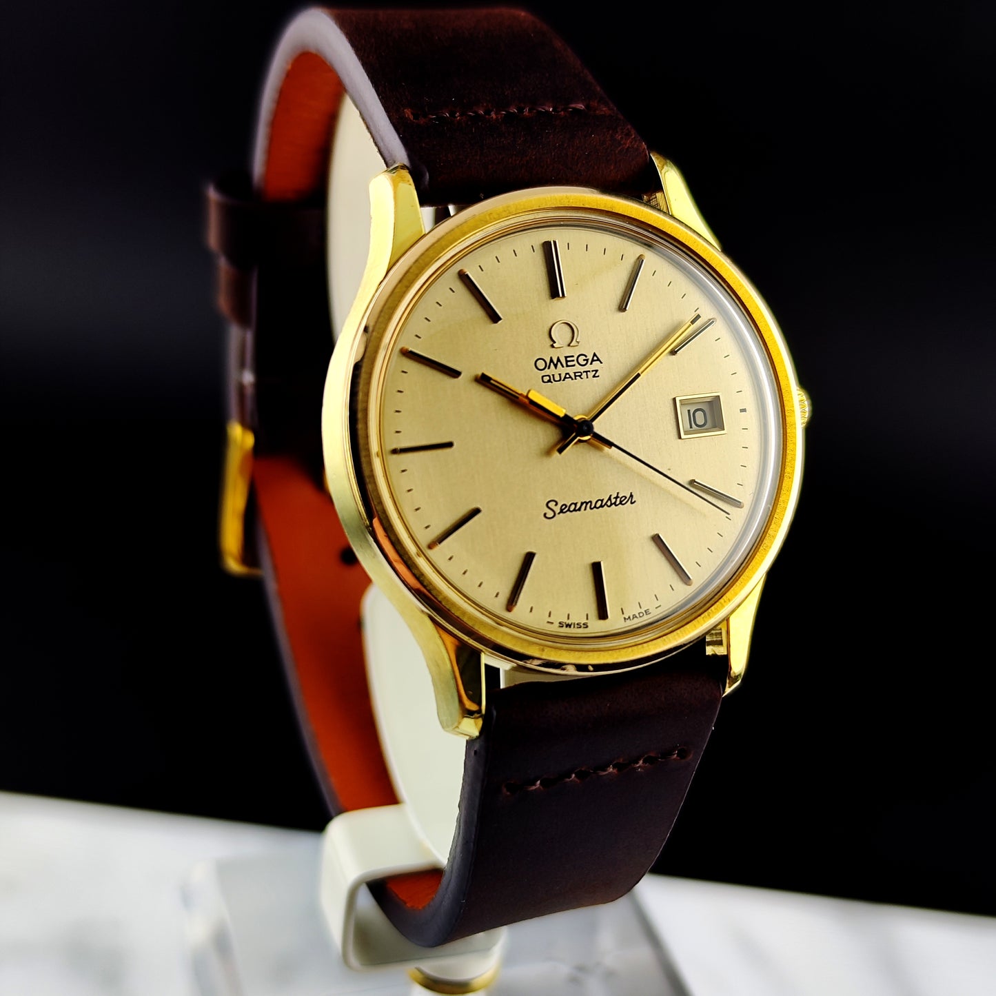 OMEGA Seamaster Gold Date Quartz Mint+ 1976 [REF. 196.0106]