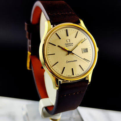 OMEGA Seamaster Gold Date Quartz Mint+ 1976 [REF. 196.0106]