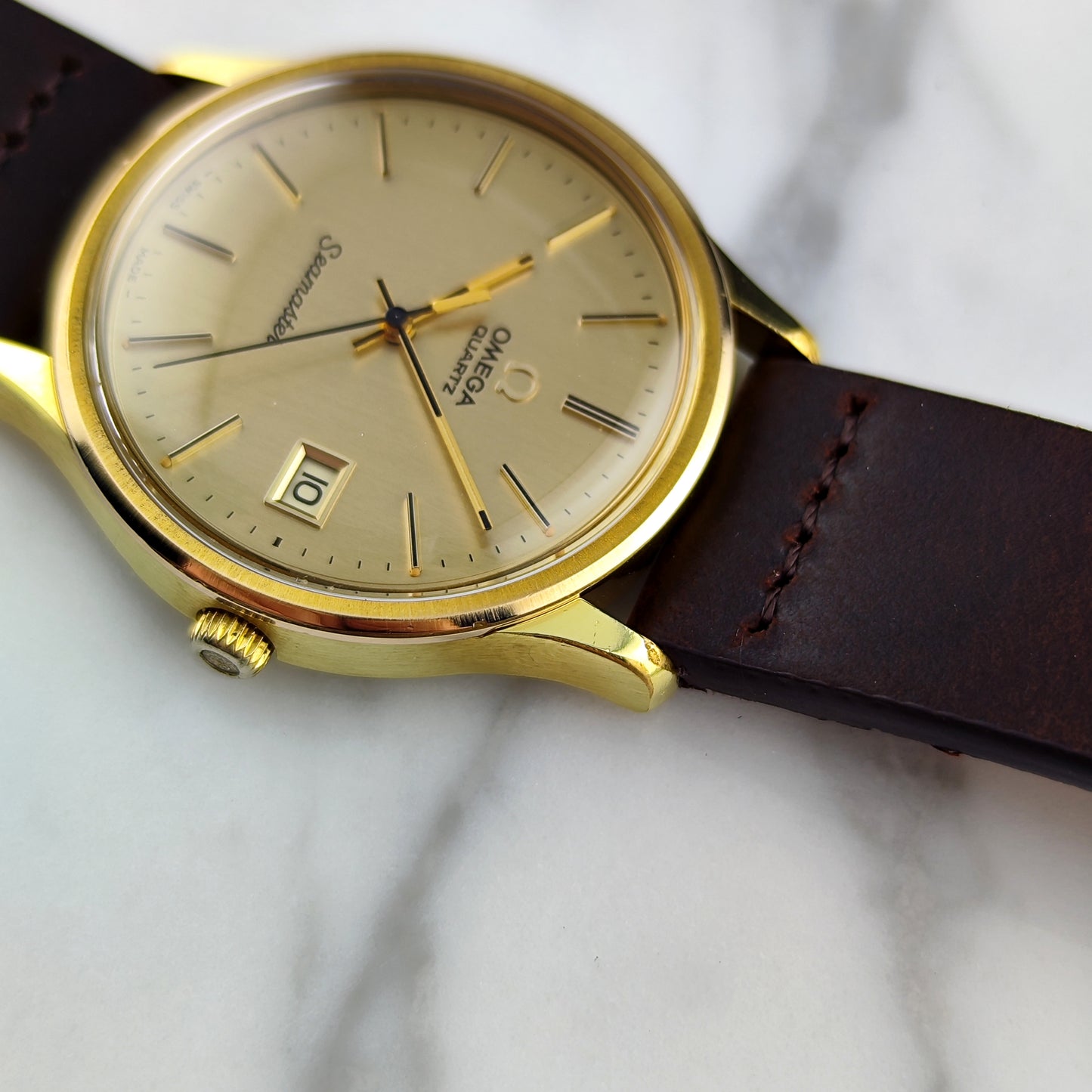 OMEGA Seamaster Gold Date Quartz Mint+ 1976 [REF. 196.0106]