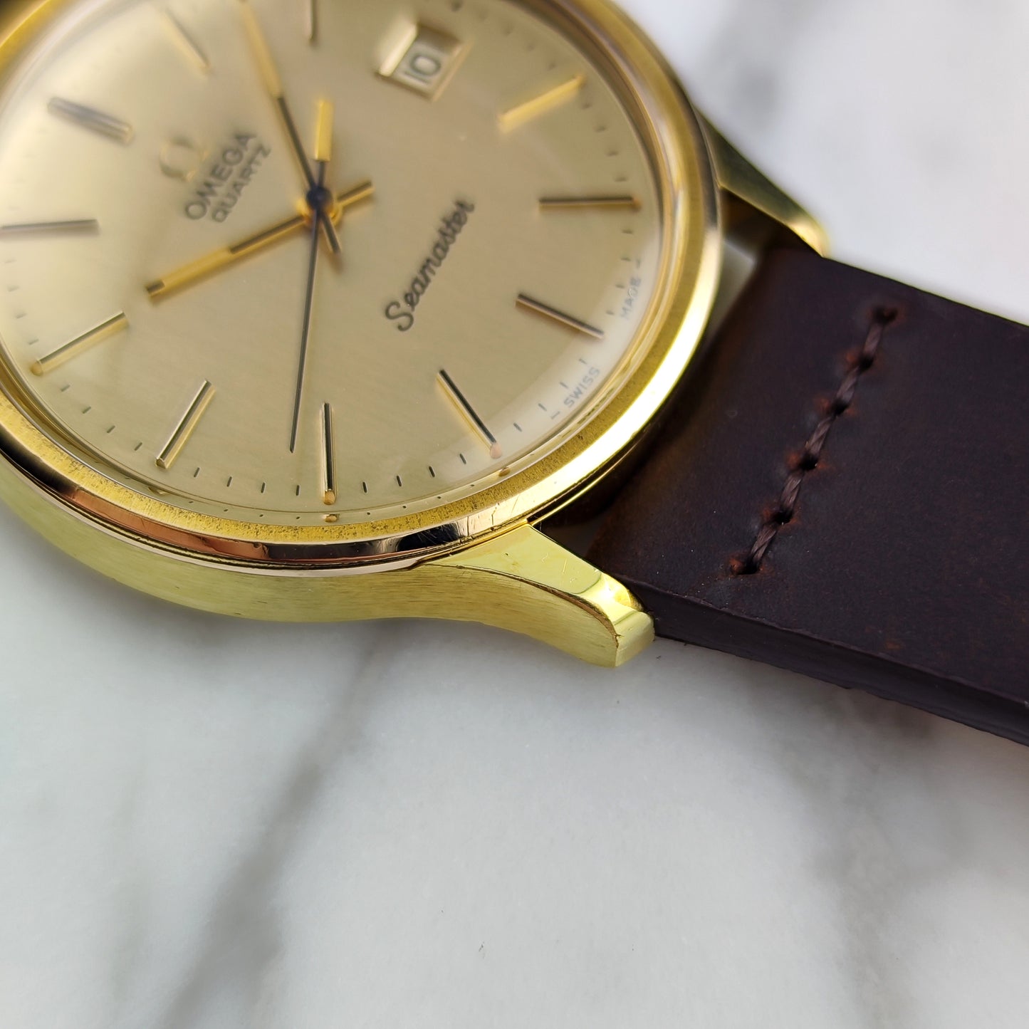 OMEGA Seamaster Gold Date Quartz Mint+ 1976 [REF. 196.0106]