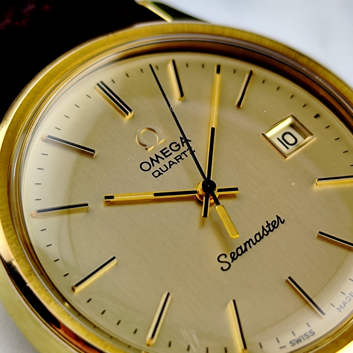 OMEGA Seamaster Gold Date Quartz Mint+ 1976 [REF. 196.0106]