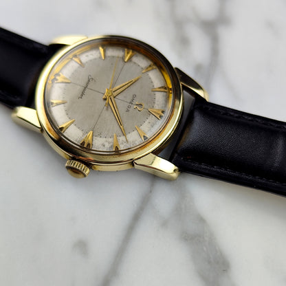 OMEGA Seamaster Gold Rare White Crosshair Dial 1956 [REF. 2759]