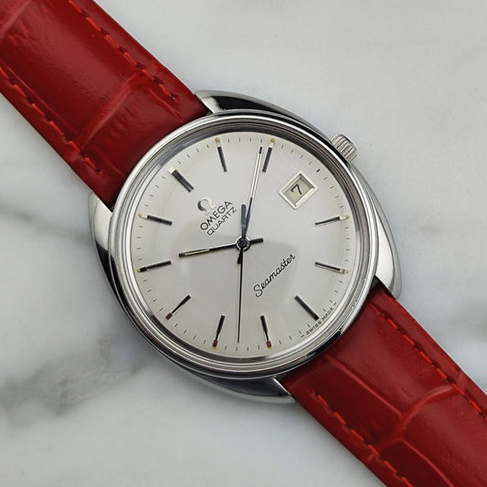 OMEGA Seamaster Silver Dial Quartz Mint Omega Signed Crystal [REF. 196.0078]