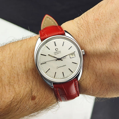 OMEGA Seamaster Silver Dial Quartz Mint Omega Signed Crystal [REF. 196.0078]