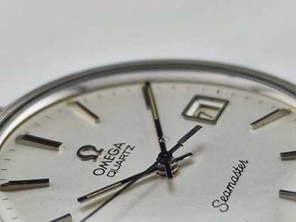 OMEGA Seamaster Silver Dial Quartz Mint Omega Signed Crystal [REF. 196.0078]