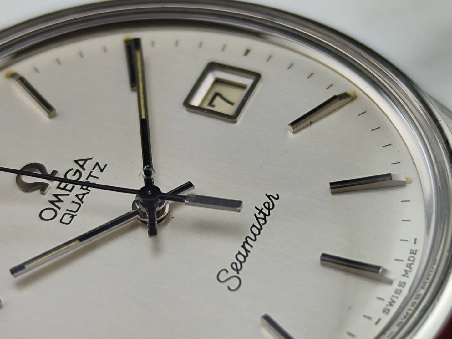 OMEGA Seamaster Silver Dial Quartz Mint Omega Signed Crystal [REF. 196.0078]
