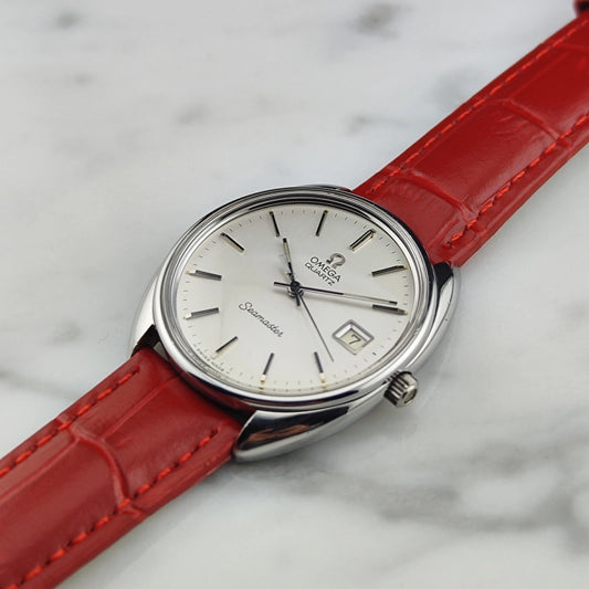 OMEGA Seamaster Silver Dial Quartz Mint Omega Signed Crystal [REF. 196.0078]