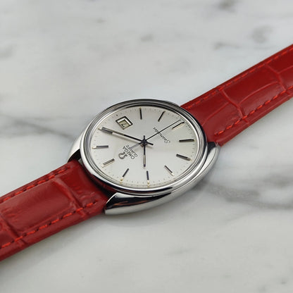 OMEGA Seamaster Silver Dial Quartz Mint Omega Signed Crystal [REF. 196.0078]
