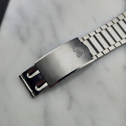 OMEGA Seamaster Quartz Day-Date Steel Bracelet White Dial Rare [REF. 196.0131]