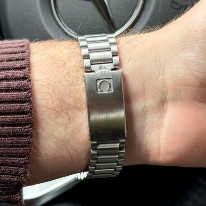 OMEGA Seamaster Quartz Black Dial Pie Pan 1978 Super Rare [REF. 196.0232]